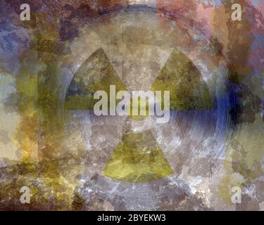 Grunge Hintergrund runden Metall Textur Stockfoto