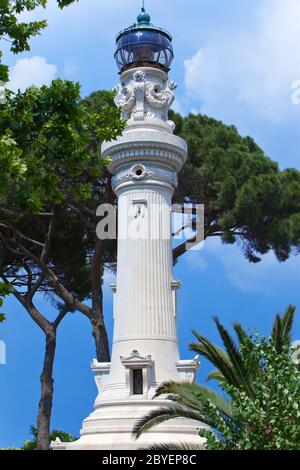 Faro de Gianicolo- Manfredi Leuchtturm in Rom, Es Stockfoto