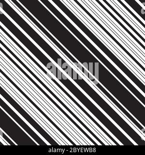 Nahtloses Muster mit schrägen schwarzen Linien Stock Vektor