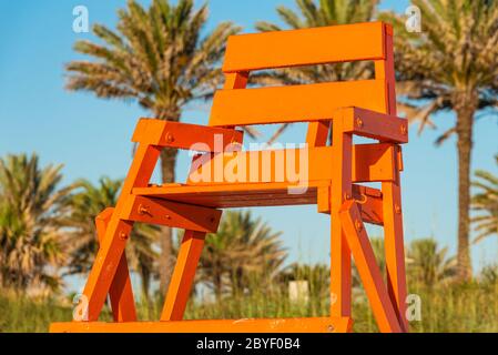 Rettungsschwimmer am Jacksonville Beach im Nordosten Floridas. (USA) Stockfoto