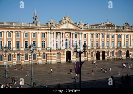 Capitole de Toulouse, das Rathaus von Toulouse am Place du Capitole. Toulouse.Haute-Garonne.Occitanie.Frankreich Stockfoto