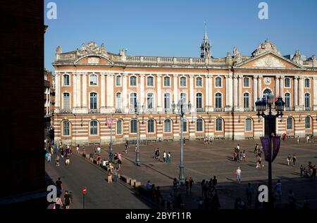 Capitole de Toulouse, das Rathaus von Toulouse am Place du Capitole. Toulouse.Haute-Garonne.Occitanie.Frankreich Stockfoto