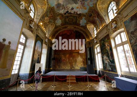 Saal der illustren in Capitole de Toulouse.Toulouse.Haute-Garonne.Occitanie.Frankreich Stockfoto