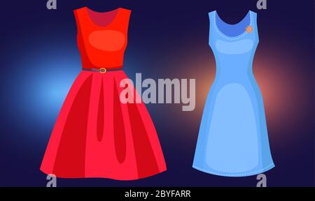 Mock-up Illustration der weiblichen Mode auf abstraktem Hintergrund Stock Vektor