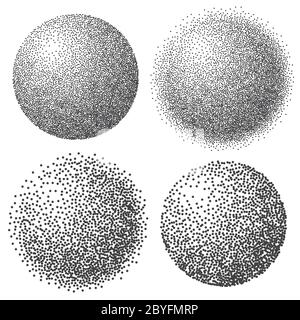 Abstrakt gepunktete Kugel. Stock Vektor