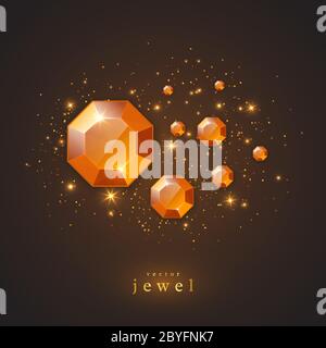 Festliche Urlaub Hintergrund mit Juwelen. Stock Vektor