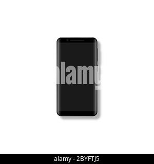 Realistisches 3d-Modell für mobile Smartphones. Stock Vektor