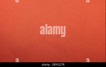 Eine Metallplatte Textur in einer roten Farbe. Stockfoto