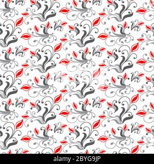 Vintage-Nahtloses Muster mit floralen Elementen. Textur für Wand Stock Vektor