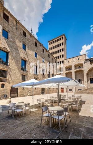 Placa del Rei oder Plaza del Rey, Barcelona, Katalonien, Spanien Stockfoto