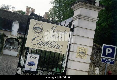 Cadillac Museum im Chateau de Planchoury St Michel-Sur-Loire Frankreich Stockfoto