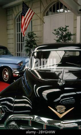 Cadillac Museum im Chateau de Planchoury St Michel-Sur-Loire Frankreich Stockfoto