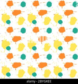 Nahtlose Aquarell Spritzer Muster. Hand gezeichnet abstrakt backgr Stock Vektor
