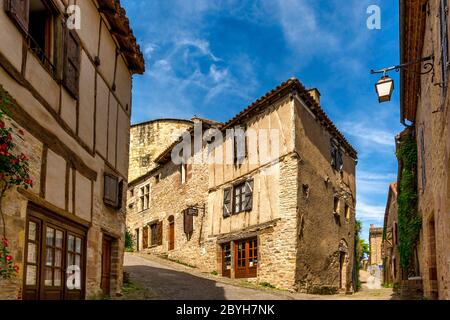 Bastide von Cordes sur Ciel, beschriftet die schönsten Dörfer Frankreichs, Tarn, Okzitanien, Frankreich, Europa Stockfoto