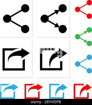 Symbol Teilen Vektorgrafik Stock Vektor