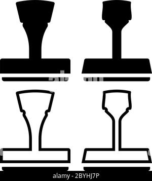 Symbol Für Gummistempel Vektorgrafik Stock Vektor