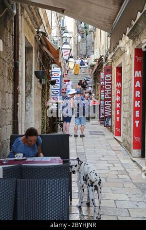 Allgemeine Ansichten um Dubrovnik Altstadt, Kroatien Stockfoto