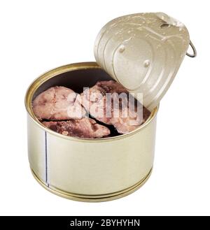 Geöffnete Tincan Stockfoto