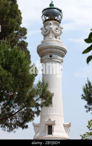 Faro de Gianicolo- Manfredi Leuchtturm in Rom, Es Stockfoto