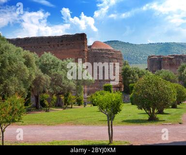 Villa Adriana - Ruinen eines kaiserlichen Landhauses Stockfoto