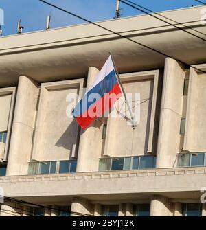 Russische Flagge Stockfoto