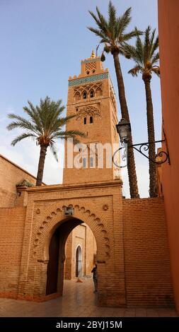 Koutoubia Moschee in Marrakesch Stockfoto