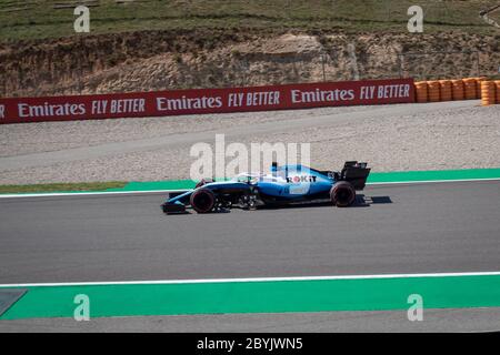 MONTMELLO, SPANIEN-10. MAI 2019: Williams FW42 Formel-1-Rennwagen (Fahrer: George Russell) Stockfoto