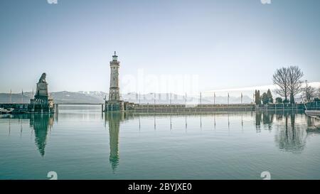 Lindau Hafen Stockfoto