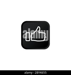 Produkt-Bewertungen fünf Sterne, Qualitätsbewertung, Feedback Icon modernes Button-Design schwarzes Symbol isoliert auf weißem Hintergrund. Vektor EPS 10. Stock Vektor