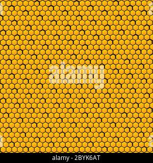 Waben Honig Hintergrund flach Vektor Logo Design moderne Farbe Symbol isoliert Hintergrund. Vektor EPS 10 Stock Vektor