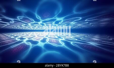 Abstrakte Fraktal Textur, Strähnen und Lichter, Hintergrund-Design der verträumte Formen und Farben zum Thema Traum, Fantasie ein Stockfoto