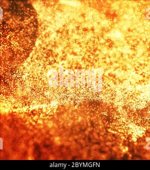 Heißes vulkanisches Magma, Lava Hintergrund Stockfoto