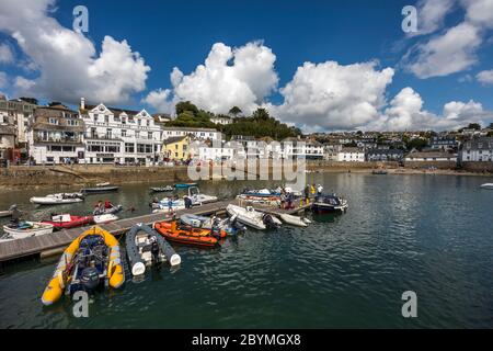 St Mawes; Hafen im Sommer; Cornwall; Großbritannien Stockfoto