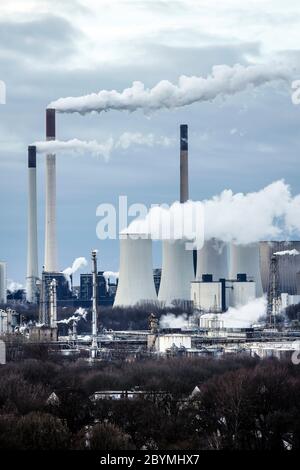 30.01.2020, Gelsenkirchen, Nordrhein-Westfalen, Deutschland - Kraftwerk Scholven, Steinkohlekraftwerk Uniper. 00X200130D048CAROEX.JPG [MO Stockfoto