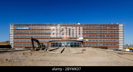 20.04.2020, Bochum, Nordrhein-Westfalen, Deutschland - MARK 517, Umbau des ehemaligen Opel-Werks Bochum, des Opel-Verwaltungsgebäudes beco Stockfoto