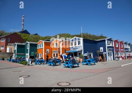 Hummerbuden oder Hummerbuden, Helgoland, Schleswig-Holstein, Deutschland, Europa Stockfoto