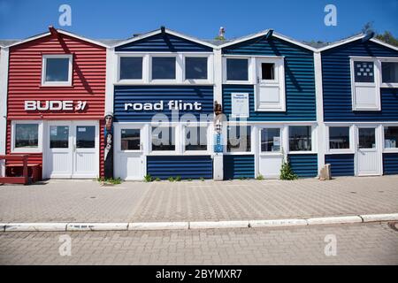 Hummerbuden oder Hummerbuden, Helgoland, Schleswig-Holstein, Deutschland, Europa Stockfoto