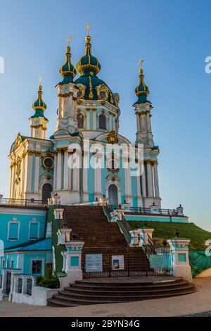 St. Andreaskirche in Kiew, Ukraine Stockfoto