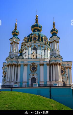 St. Andreaskirche in Kiew, Ukraine Stockfoto