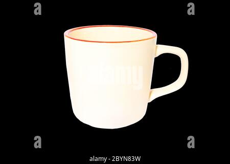 Tasse, Tasse isoliert auf Hintergrund Stockfoto