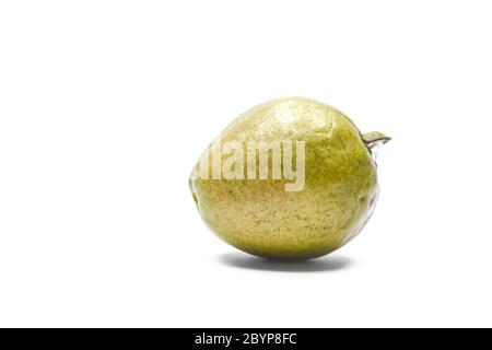 Frische Guava (tropische Frucht) auf weißem Hintergrund Stockfoto