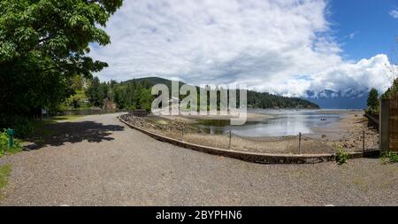 Wunderschöner Panoramablick auf Snug Cove in Bowen Island Stockfoto