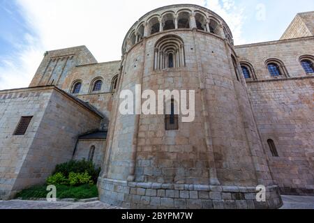 Apsis der Kathedrale von La Seu d'Urgell, Kathedrale von Santa Maria d'Urgell, La Seu d'Urgell, Provinz Lleida, Katalonien, Spanien Stockfoto