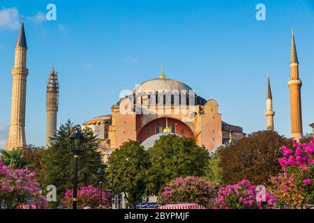 Hagia Sophia, das berühmteste Denkmal von Istanbul - Türkei Stockfoto