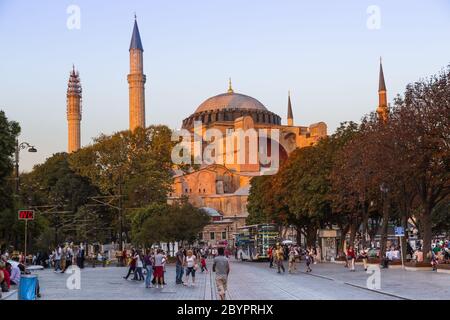 Hagia Sophia, das berühmteste Denkmal von Istanbul - Türkei Stockfoto