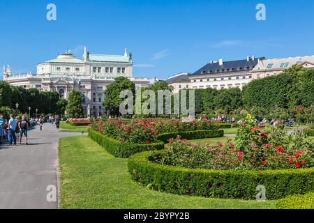 Schöner Park in Wien, Österreich Stockfoto