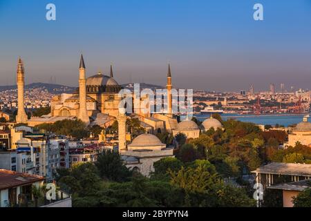 Hagia Sophia, das berühmteste Denkmal von Istanbul - Türkei Stockfoto