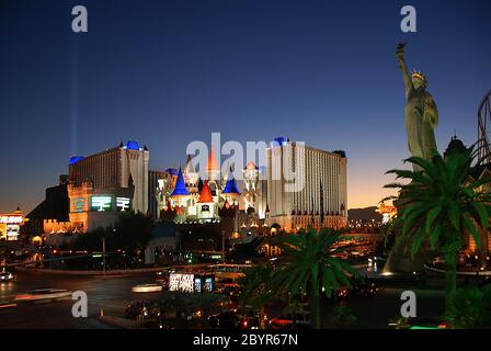 Excalibur Hotel Las Vegas 197 Hotel und die wichtigsten Orte in Las Vegas der schönste Ort in Las Vegas Stockfoto