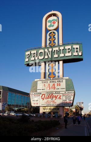 Frontier Hotel Las Vegas 228 Hotel und die wichtigsten Orte in Las Vegas der schönste Ort in Las Vegas Stockfoto