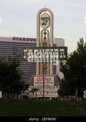 Frontier Hotel Las Vegas 229 Hotel und die wichtigsten Orte in Las Vegas der schönste Ort in Las Vegas Stockfoto